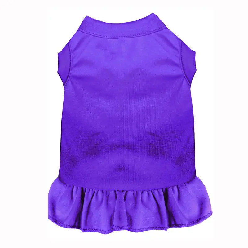 Plain Dog and Cat Dress - Purple