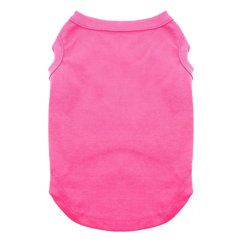 Plain Dog and Cat Shirt - Bright Pink