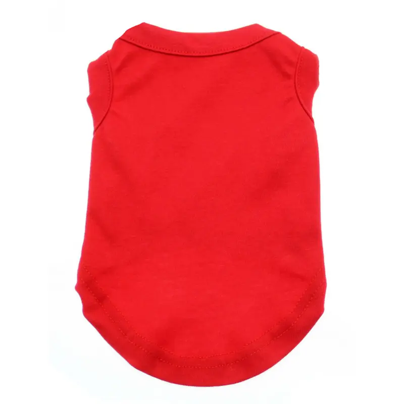 Plain Dog and Cat Shirt - Red