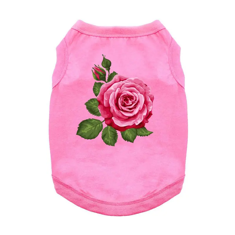 Rose in Full Bloom Dog Shirt - Pink