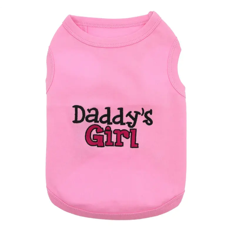 Daddy's Girl Dog Tank by Parisian Pet - Pink