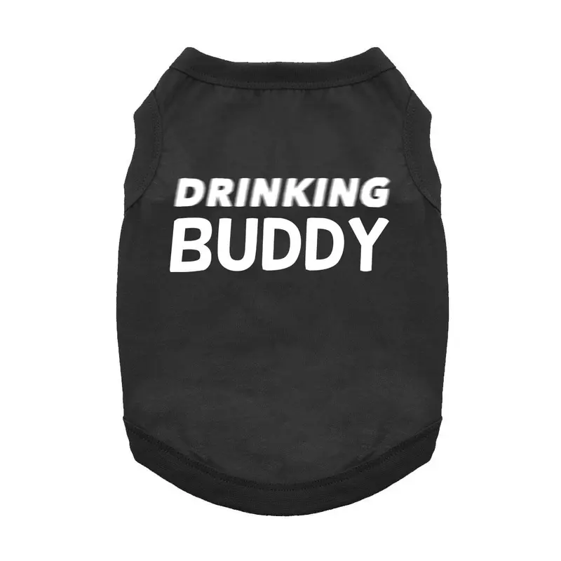 Drinking Buddy Dog Shirt - Black