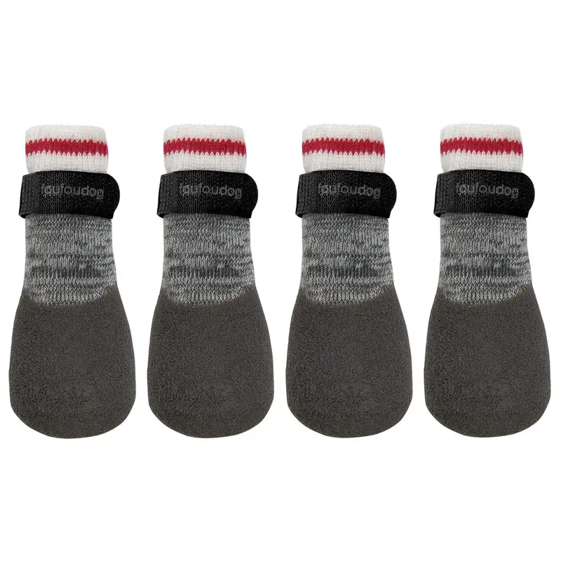 foufou Dog Rubber Dipped Dog Socks - Heritage