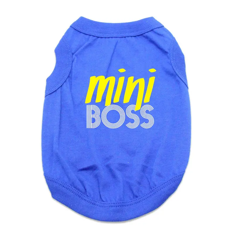 Mini Boss Dog Shirt - Blue