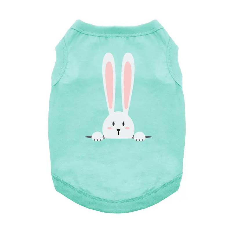 Peek-a-Boo Bunny Dog Shirt - Aqua