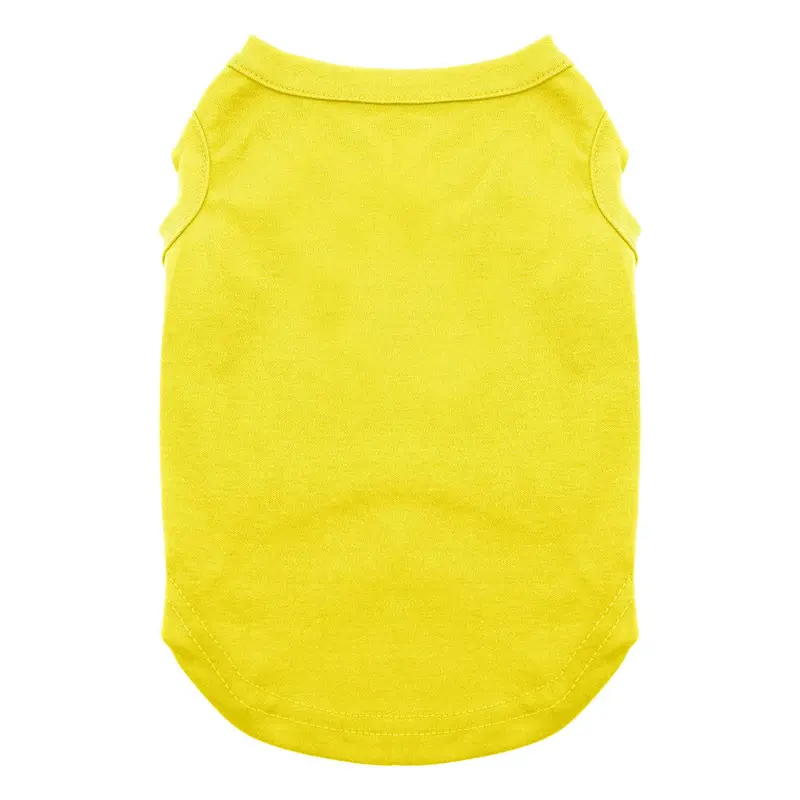 Plain Dog and Cat Shirt - Yellow