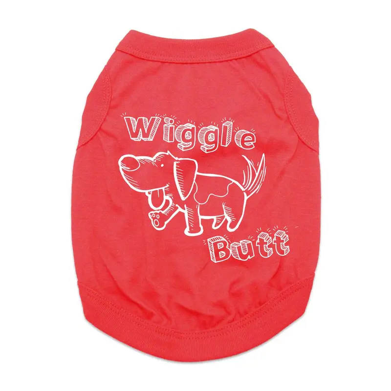 Wiggle Butt Dog Shirt - Red