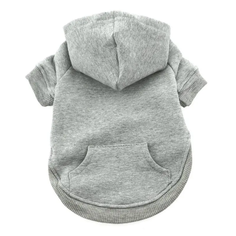 Barking Basics Dog Hoodie - Gray