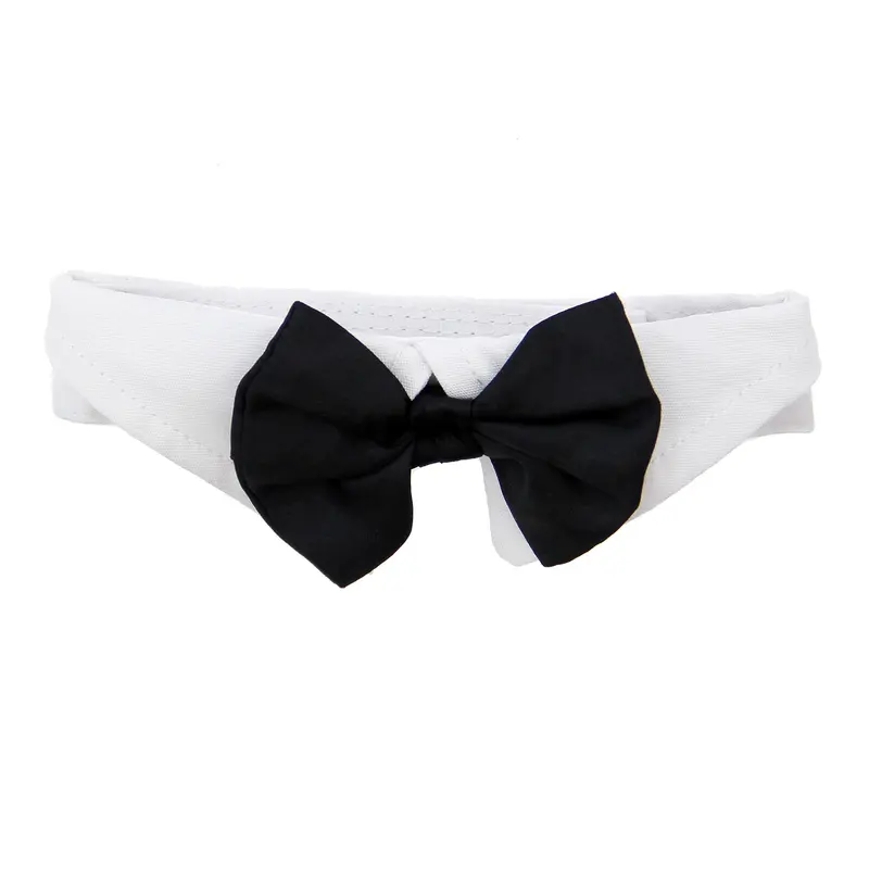 Black Satin Bowtie Collar by Doggie Design