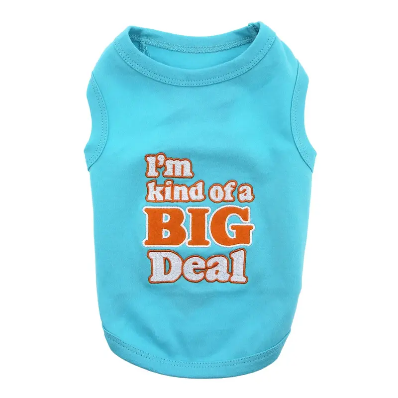 I'm Kind of a Big Deal Dog Tank by Parisian Pet - Blue