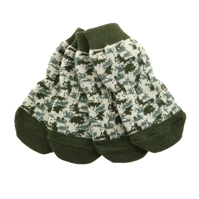 Non-Skid Dog Socks by Doggie Design - Green Camo