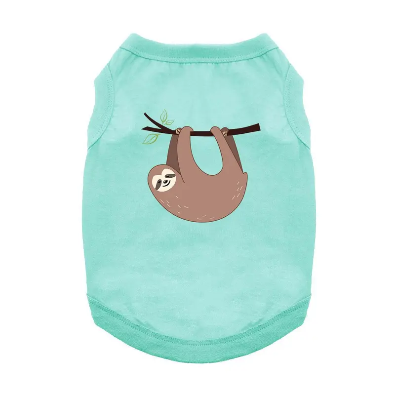 Cute Sloth Dog Shirt - Aqua