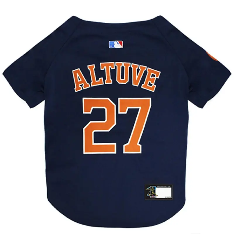 Houston Astros Jose Altuve Dog Jersey - Navy Blue