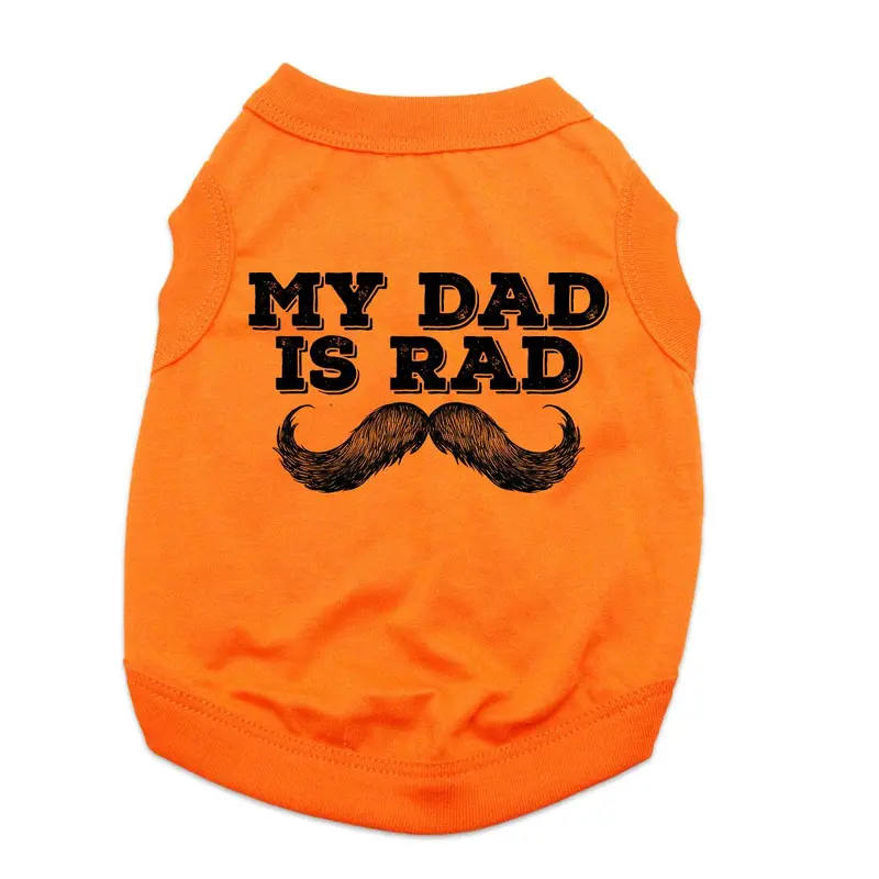 My Dad is Rad Dog Shirt - Orange