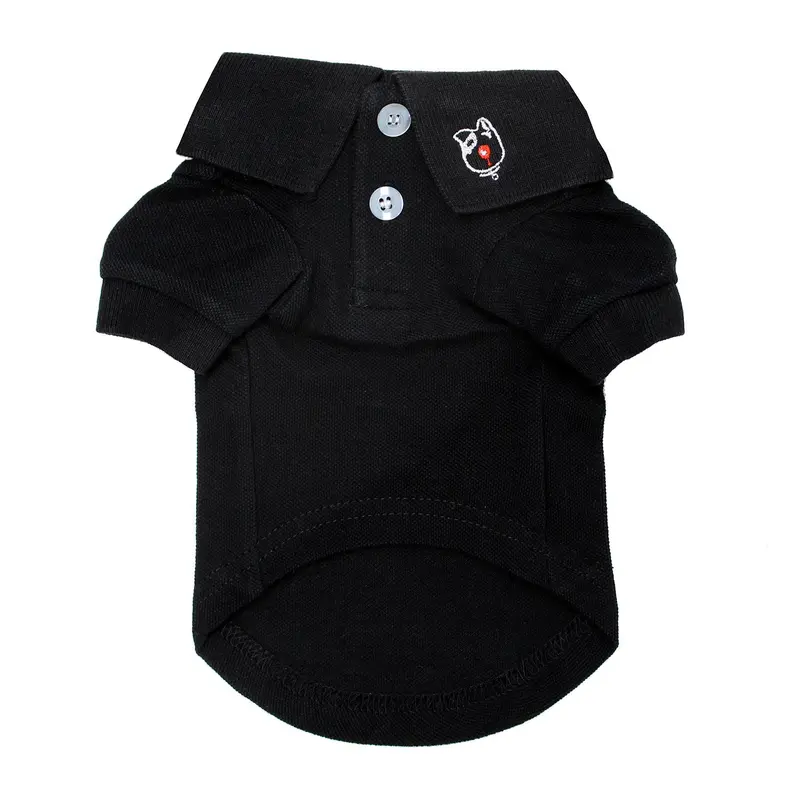 Solid Dog Polo by Doggie Design - Jet Black