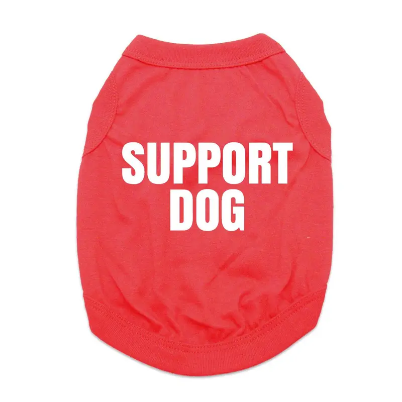 Support Dog Shirt - Red
