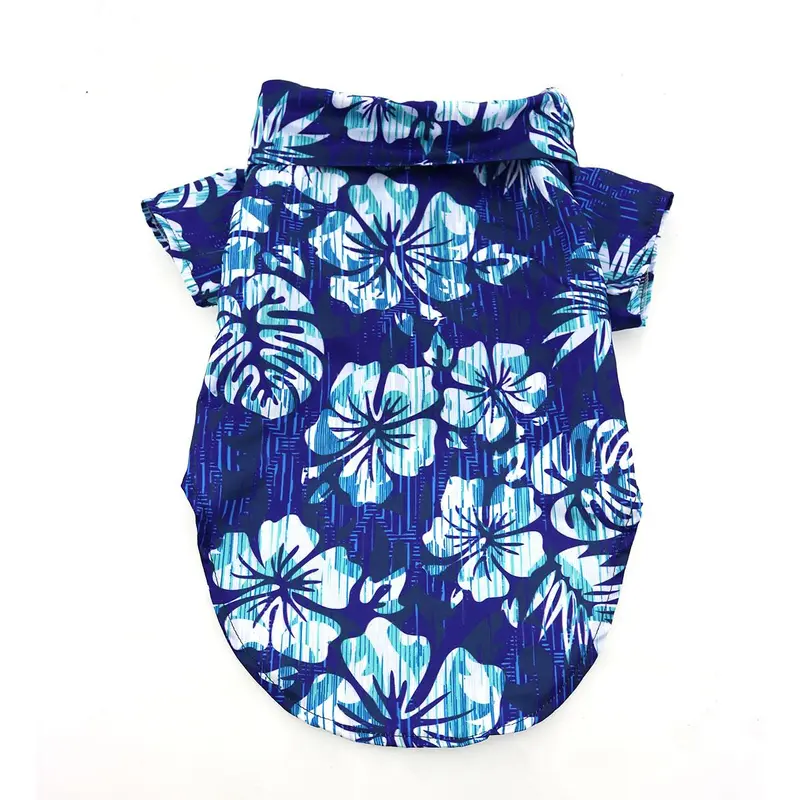 Hawaiian Camp Shirt by Doggie Design - Vintage Hibiscus