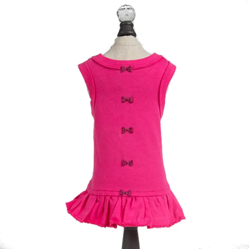 Hello Doggie Candy Dog Dress - Fuschia