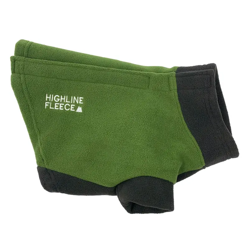 Highline Fleece Dog Coat by Doggie Design - Two Tone Green
