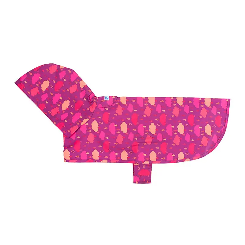 Packable Dog Rain Poncho - Raindrops