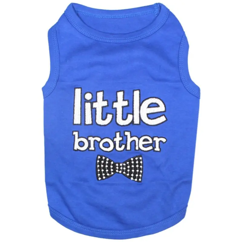 Parisian Pet Little Brother Dog Tank - Blue
