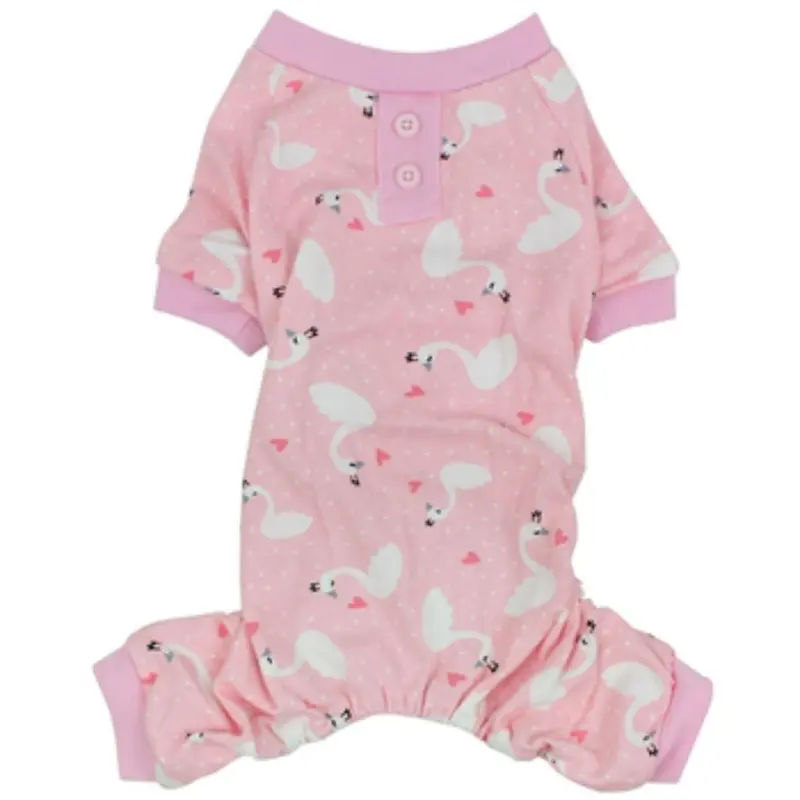 Parisian Pet Pink Swan Dog Pajamas