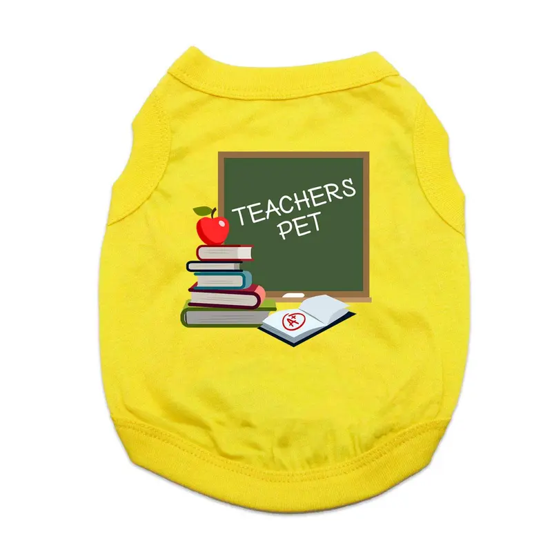Teacher's Pet Dog Shirt - Yellow