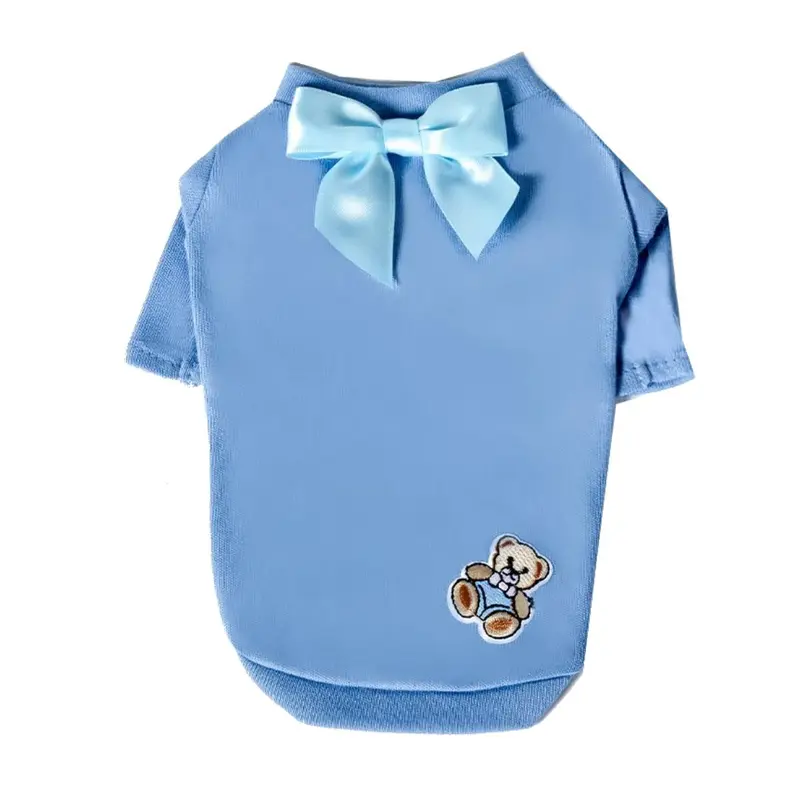 Hello Doggie Baby Bear Dog T-Shirt - Blue
