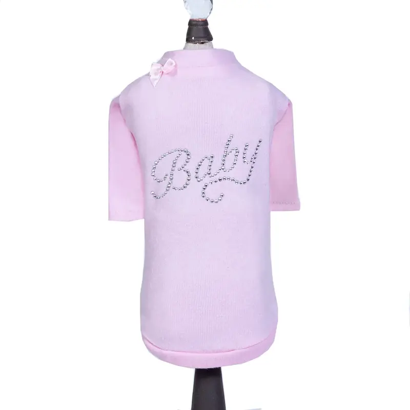 Hello Doggie Baby Dog T-Shirt - Pink
