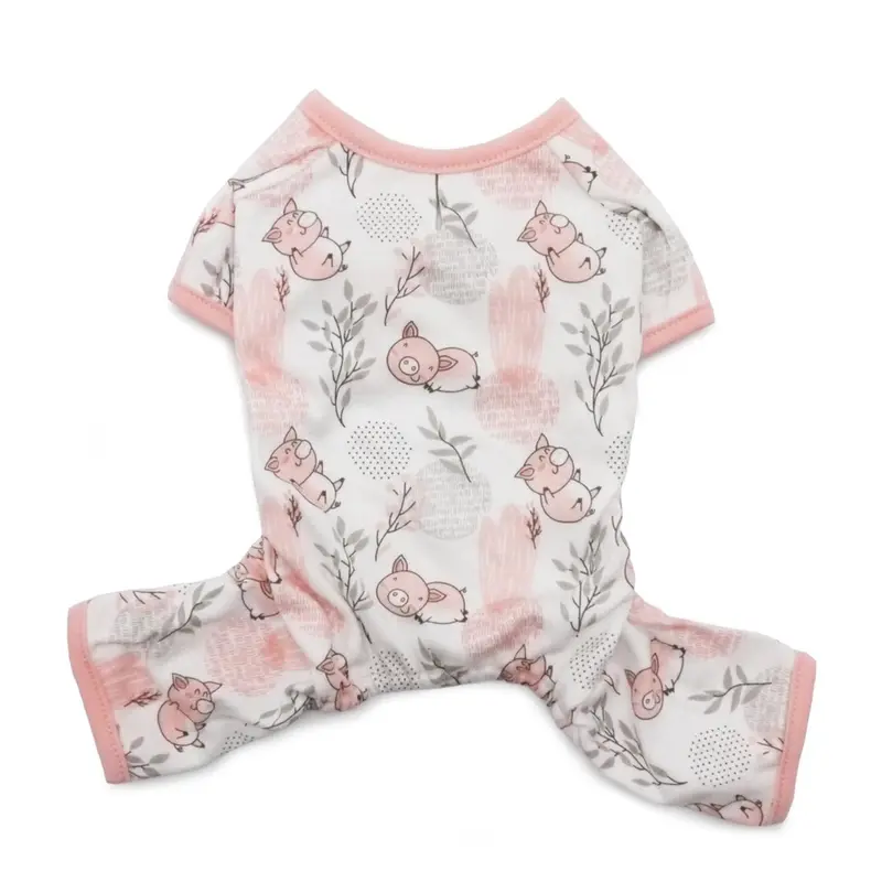 Piggy Dog Pajamas by Dogo - Pink