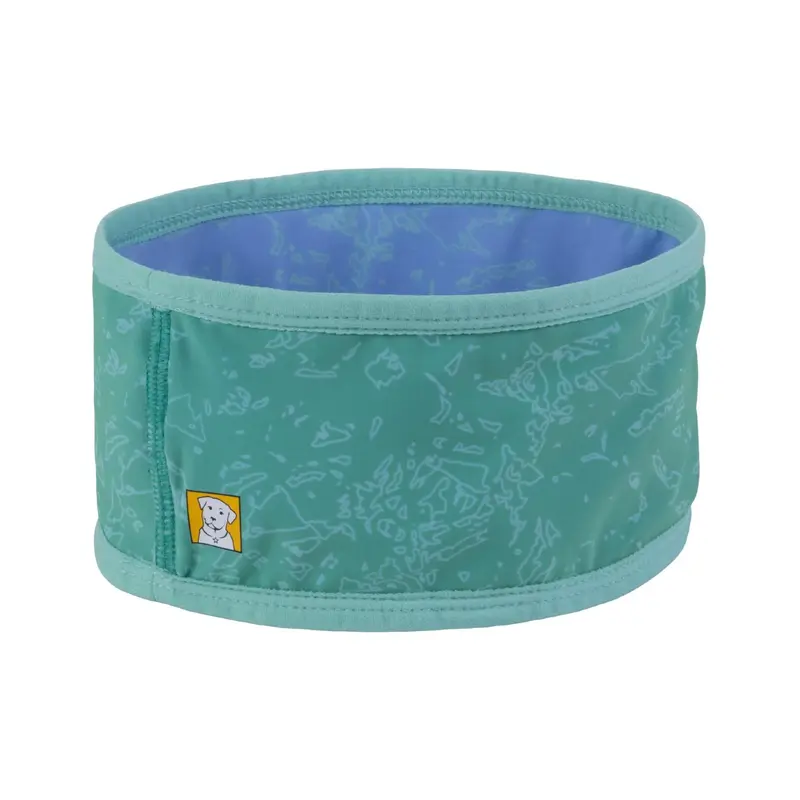 RuffWear Swamp Cooler Dog Neck Gaiter - Aurora Teal / Heliotrope Purple