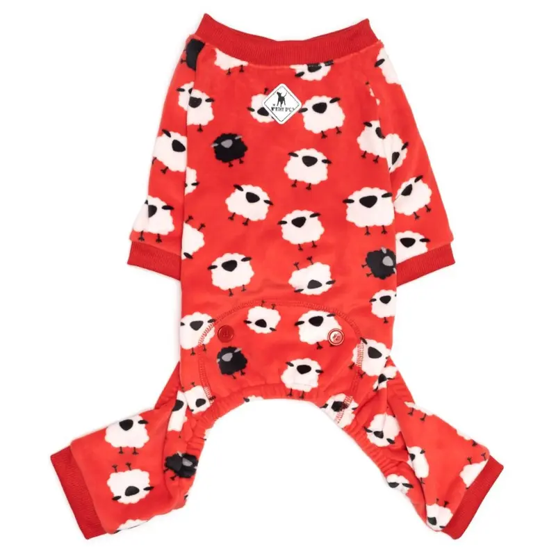 Worthy Dog Fleece Dog Pajamas - Counting Sheep