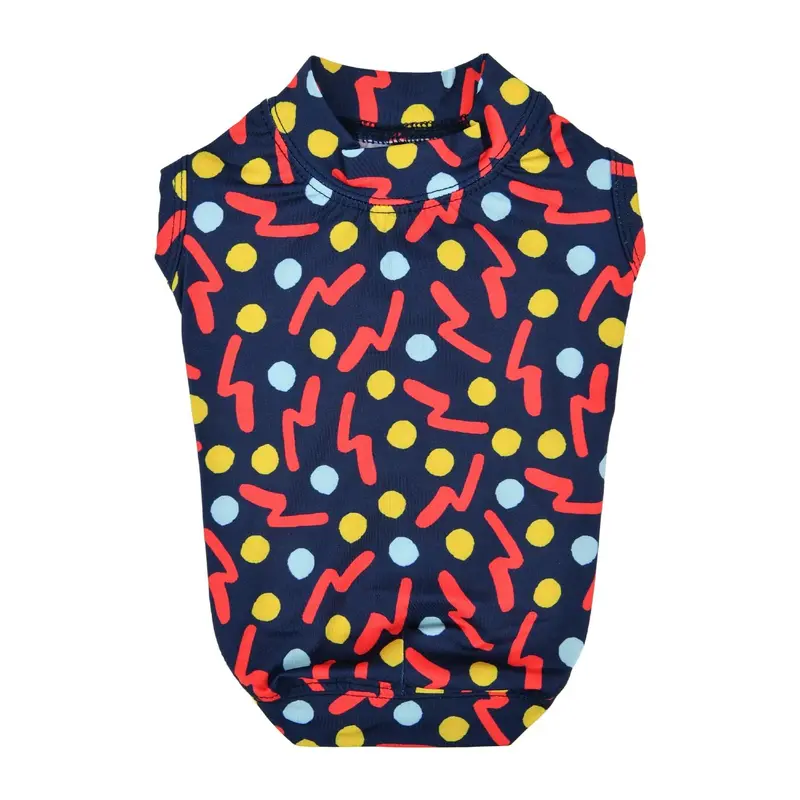 Puppia Fete Zigzag Sleeveless Dog Shirt - Navy