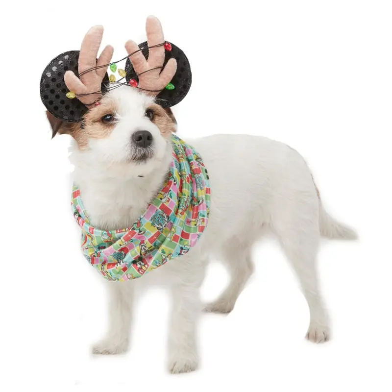 Disney Reindeer Lu Holiday Ears and Dog Scarf Set by Rubies