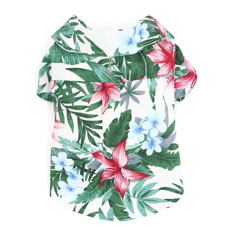 Dogo Tropical Island Dog Shirt - White