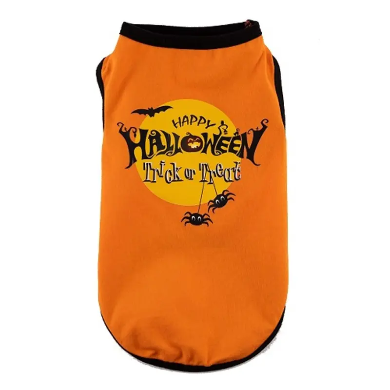 Hip Doggie Happy Halloween Dog Tank - Orange