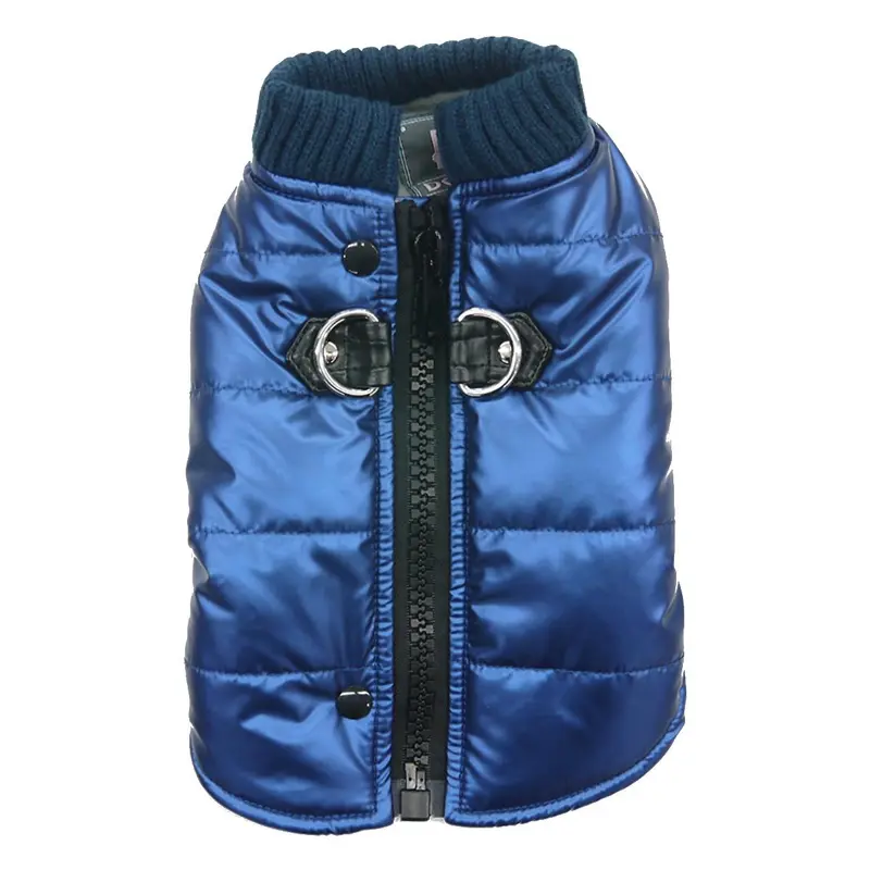Dogo Metallic Runner Dog Coat - Blue