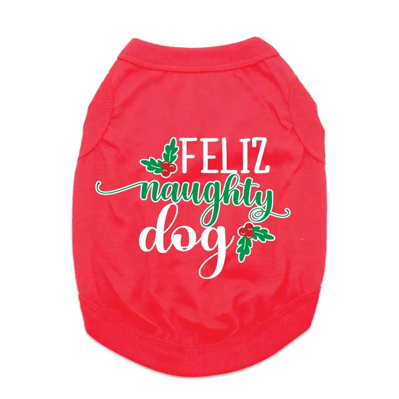 Feliz Naughty Dog Shirt - Red