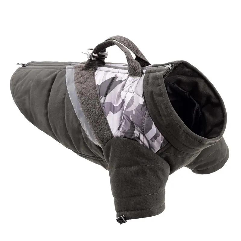 Gooby Mountaineer Dog Jacket - Camo Olive