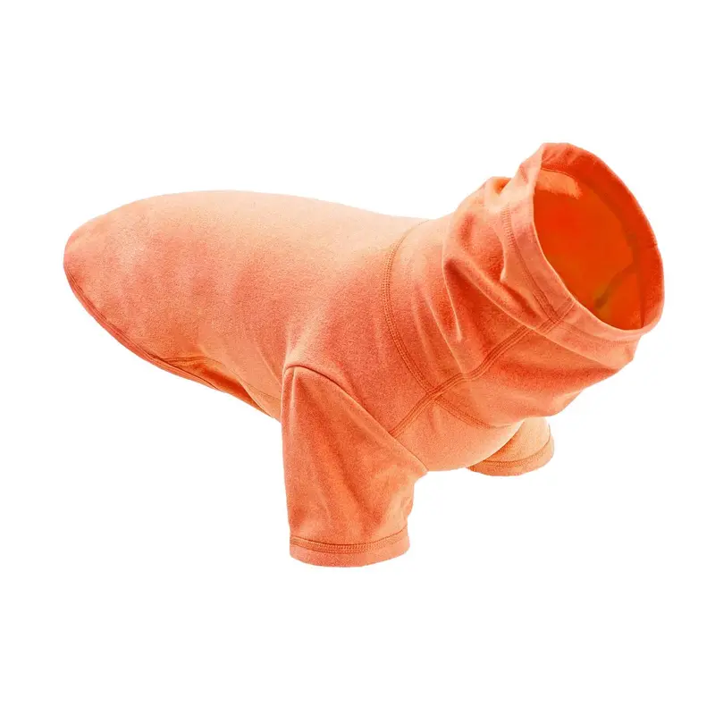 Gooby Turtle Neck Microfiber Stretch Fleece Dog Shirt - Flamingo Coral