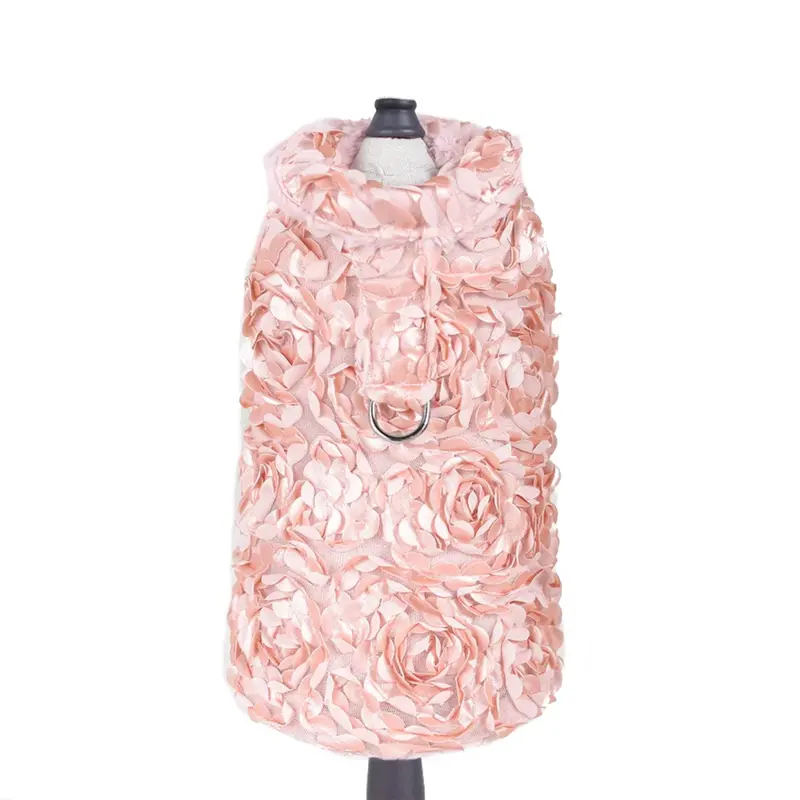 Hello Doggie Victorian Dog Coat - Peach