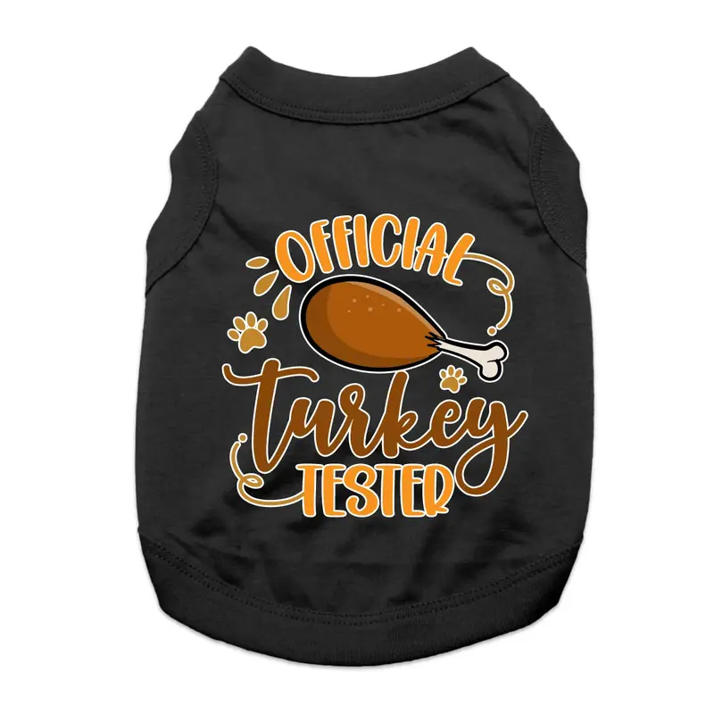 Official Turkey Tester Dog Shirt - Black