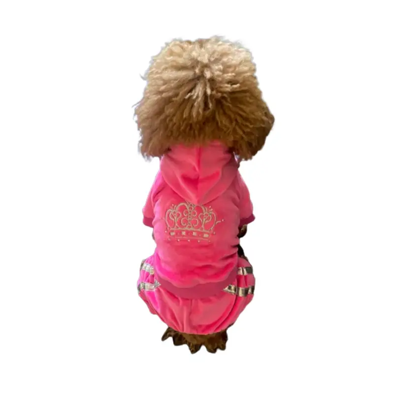 The Dog Squad Run Run Run Dog Tracksuit - Hot Pink