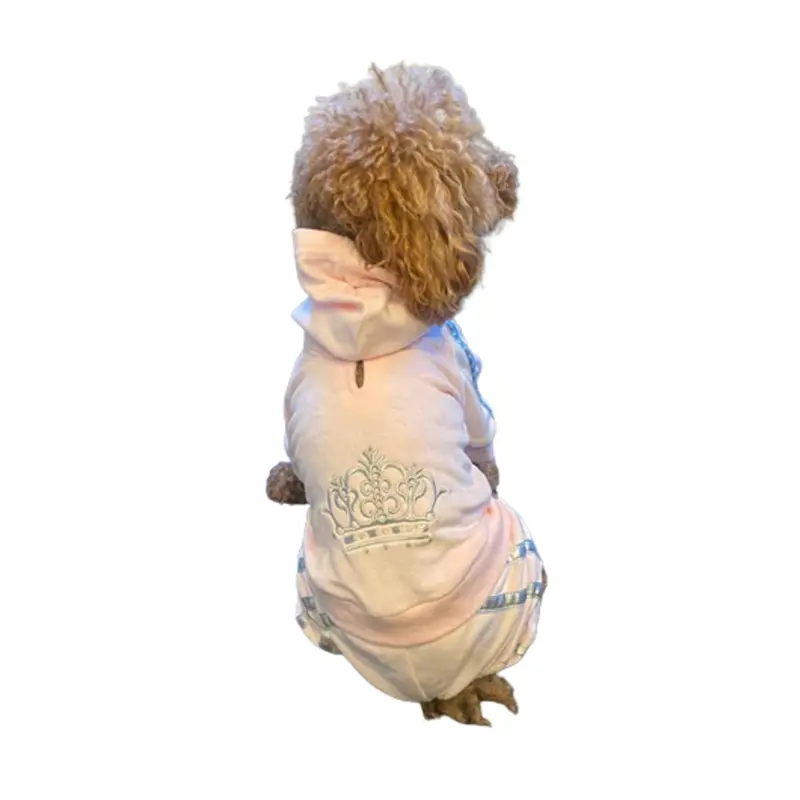 The Dog Squad Run Run Run Dog Tracksuit - Light Pink