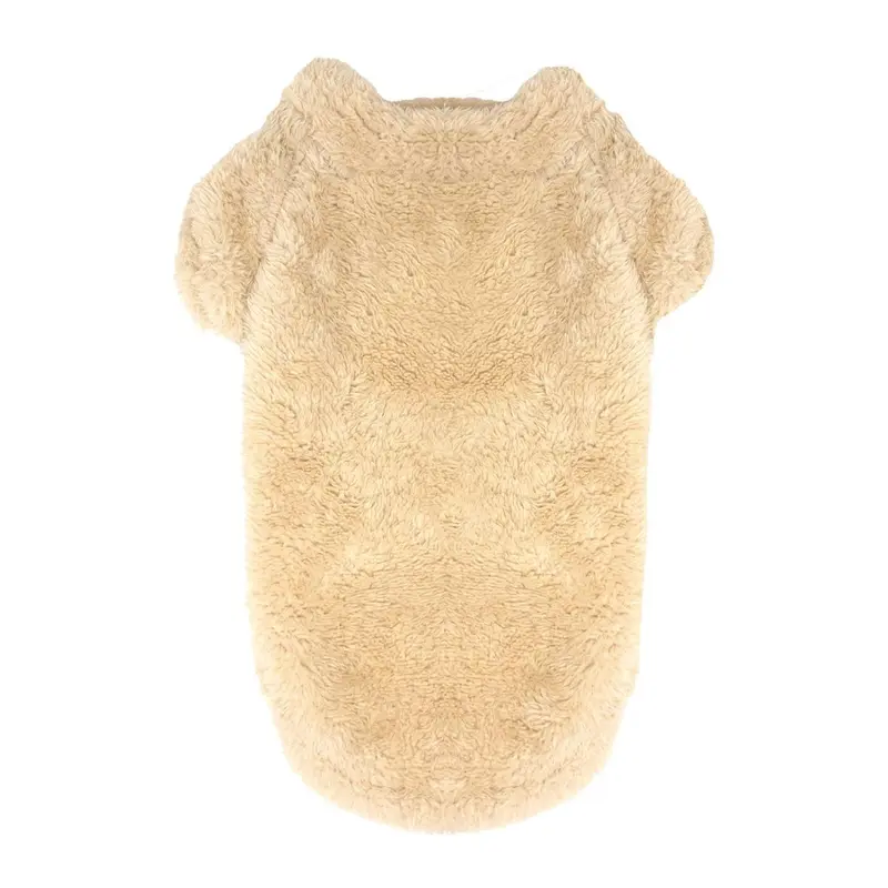Doggie Design Soft Plush Dog Pullover - Cream