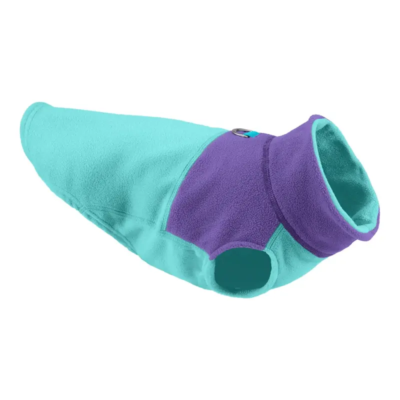 Gooby Fleece Vest Dog Harness - Two Tone Turquoise