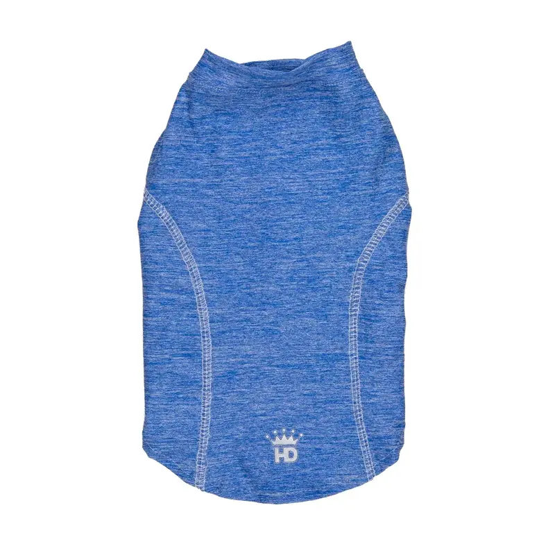 Hip Doggie 4-Way Stretch Athletic Dog Shirt - Blue with UV