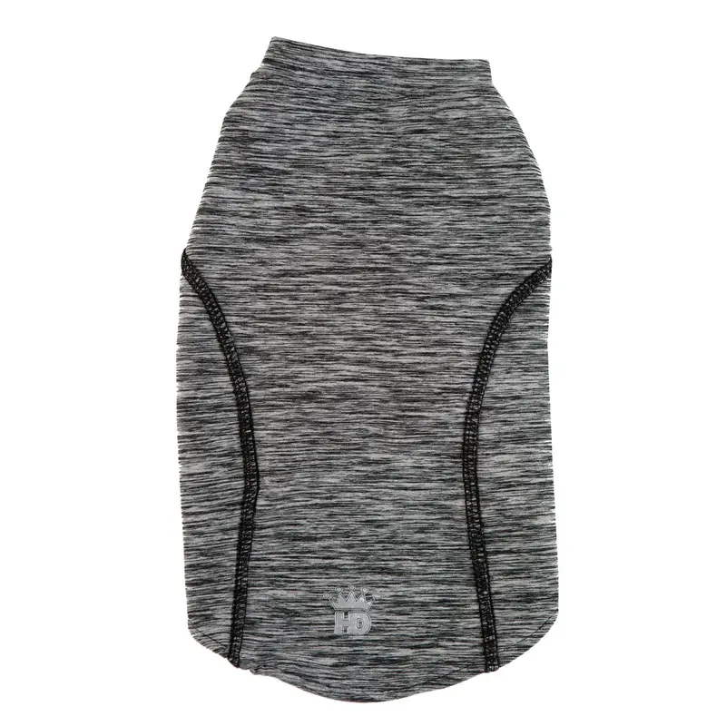 Hip Doggie 4-Way Stretch Athletic Dog Shirt - Gray with UV