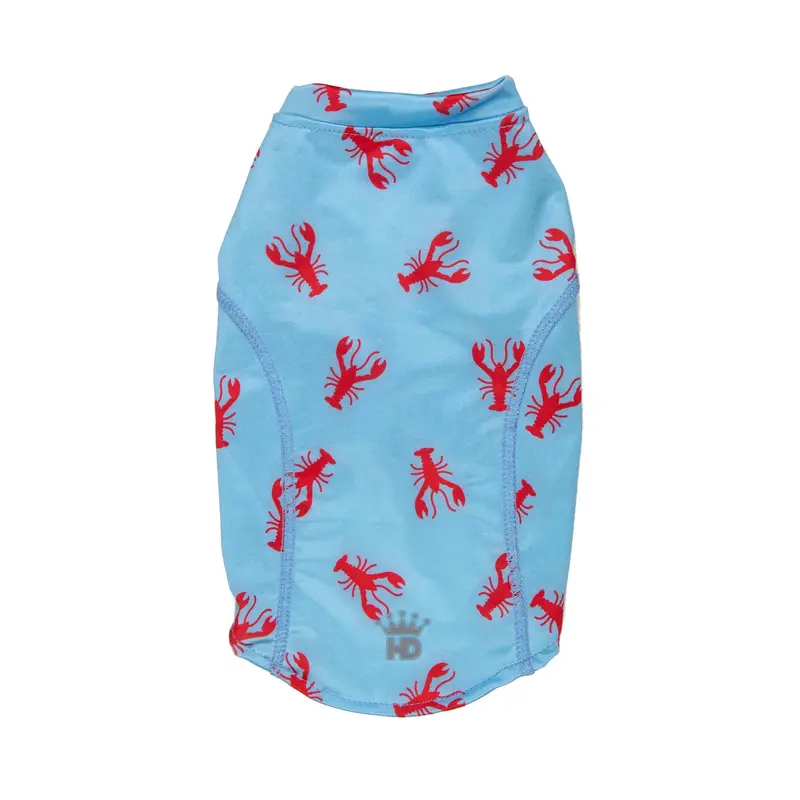 Hip Doggie 4-Way Stretch Athletic Dog Shirt - Lobsters