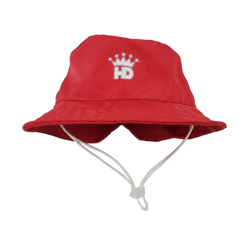 Hip Doggie Bucket Rain Dog Hat - Red